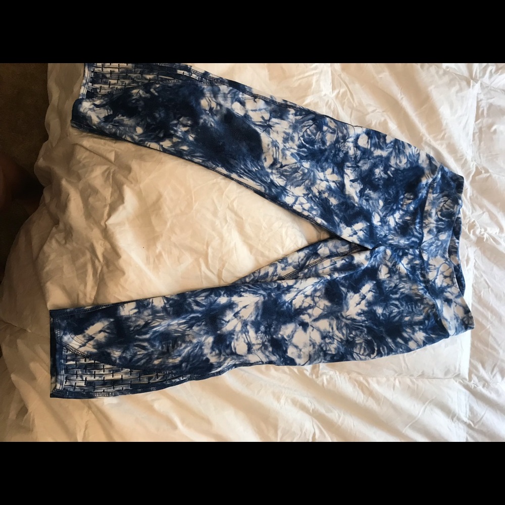 Tye die capri style workout leggings